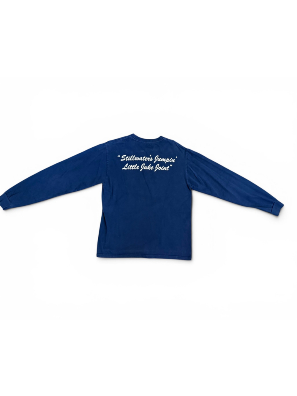 Eskimo Joe’s Stillwater OK Jumpin’ Little Juke Joint Long Sleeve Tee Blue M - Picture 5 of 8